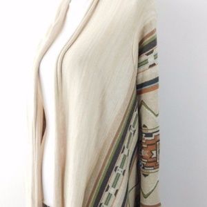 Billabong Tribal Aztec Fringe Colorful Jacket Sz S